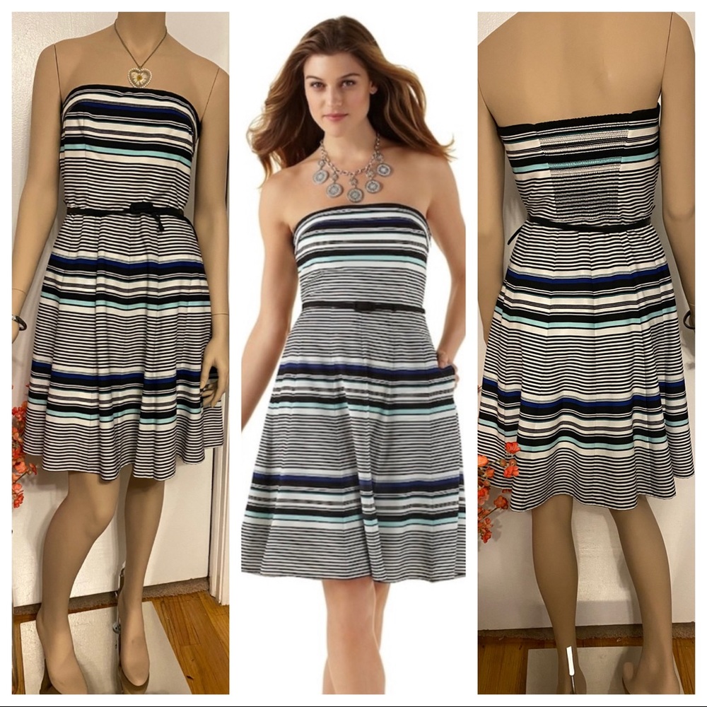 White House Black Market Size 6 strapless Dress